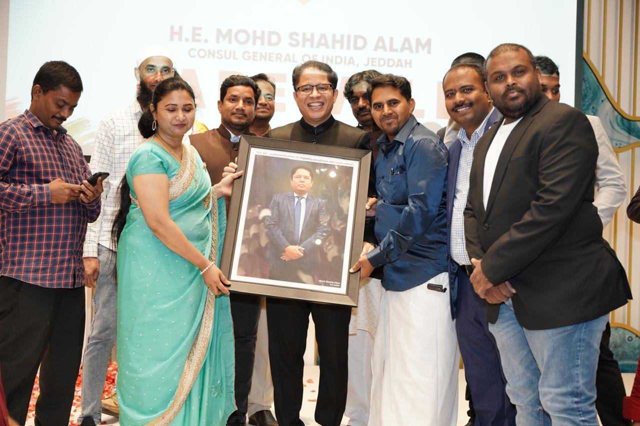 CG షాహిద్ ఆలంకు జెద్దా NRI సంఘం ఘన వీడ్కోలు